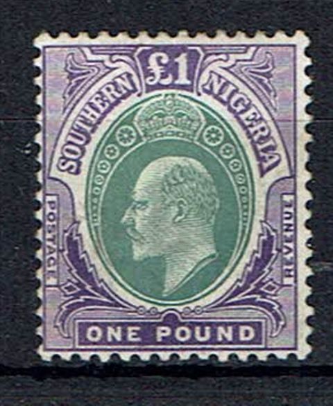 Image of Nigeria & Territories ~ Southern Nigeria SG 32a LMM British Commonwealth Stamp
